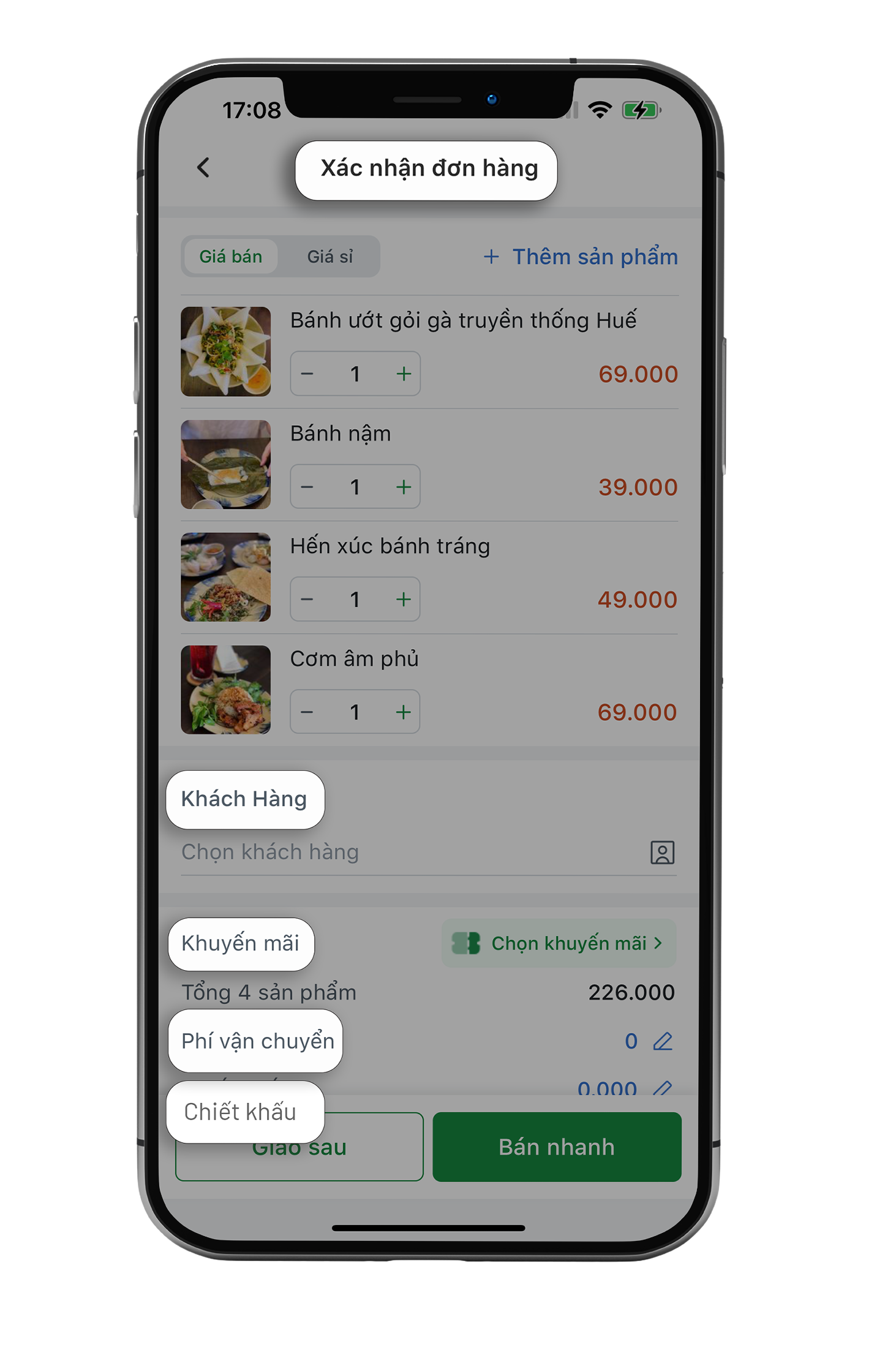 Bước 3: Xác nhận đơn hàng