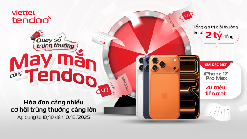 xuất hóa đơn trúng quà cùng tendoo